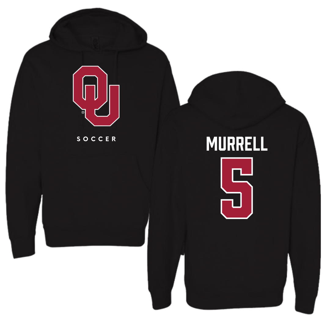 University of Oklahoma Soccer Black Hoodie  - #5 Hadley Murrell