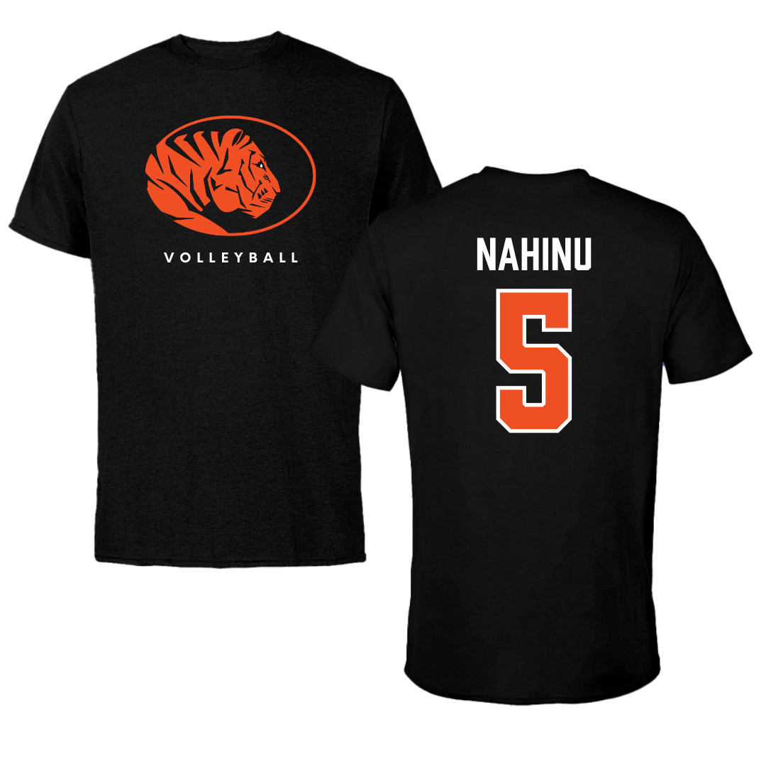 East Central University Volleyball Black Tee  - #5 Angel Nahinu