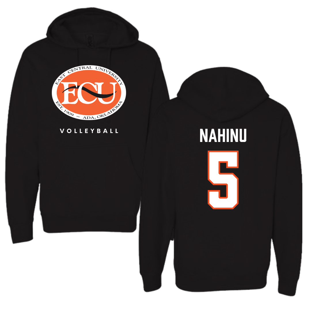 East Central University Volleyball Black Hoodie  - #5 Angel Nahinu
