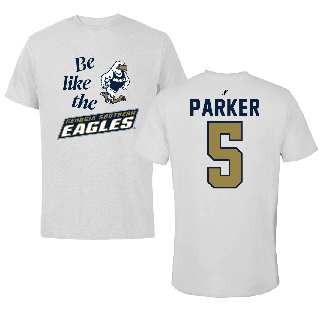 Georgia Southern University Baseball Light Gray Be Like Us Tee - #5 Cade Parker