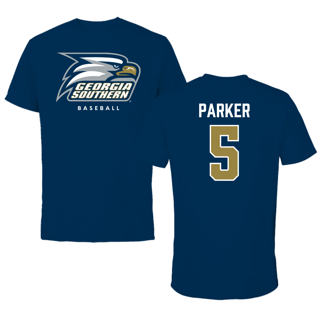 Georgia Southern University Baseball Navy Tee  - #5 Cade Parker