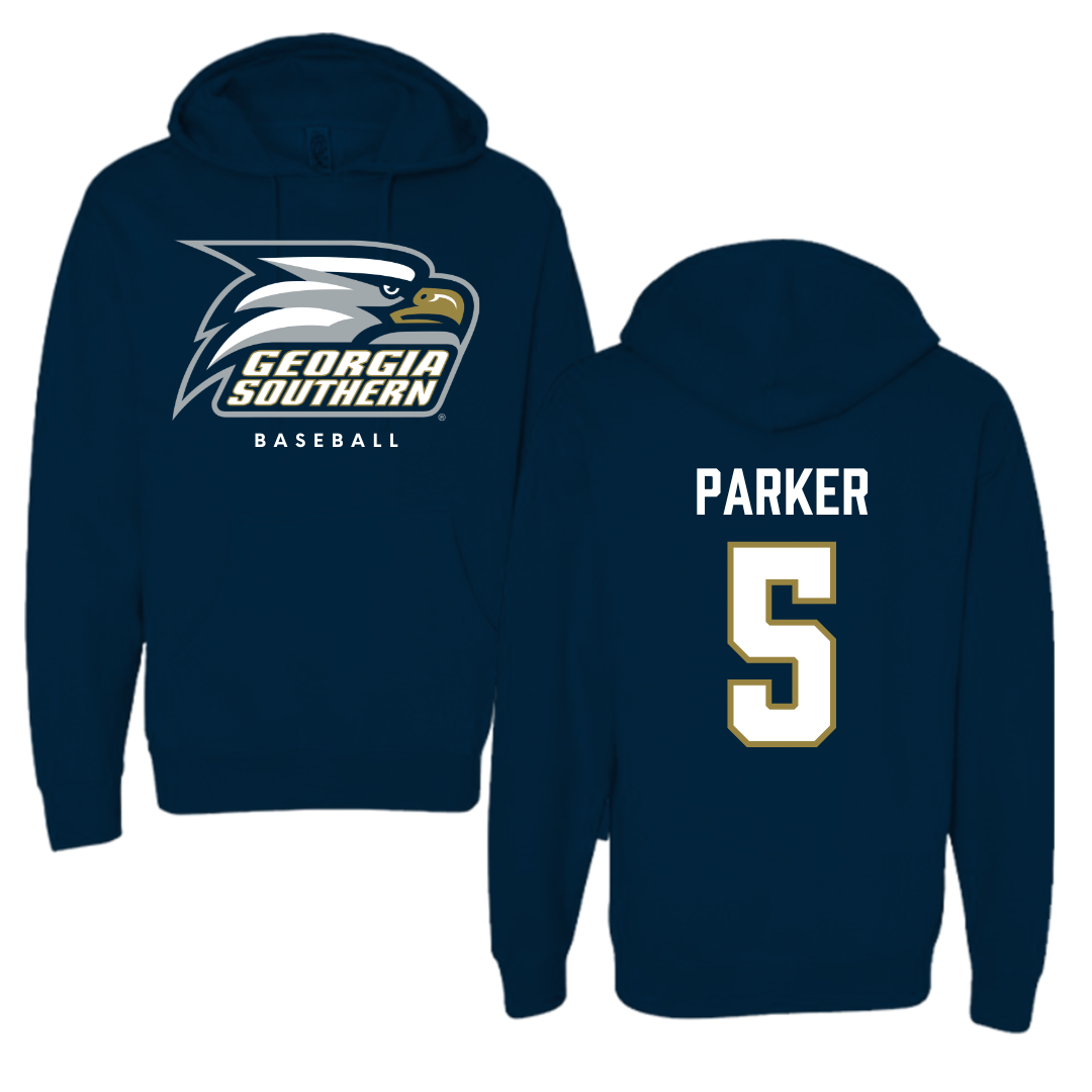 Georgia Southern University Baseball Navy Hoodie  - #5 Cade Parker