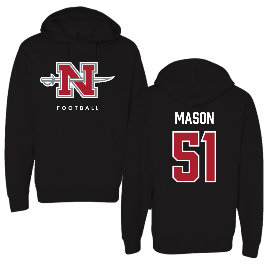Nicholls State University Football Black Hoodie  - #51 Joe Mason