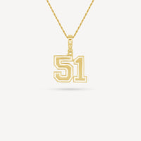 Gold Presidents Pendant and Chain - #51 Aaron Sanez
