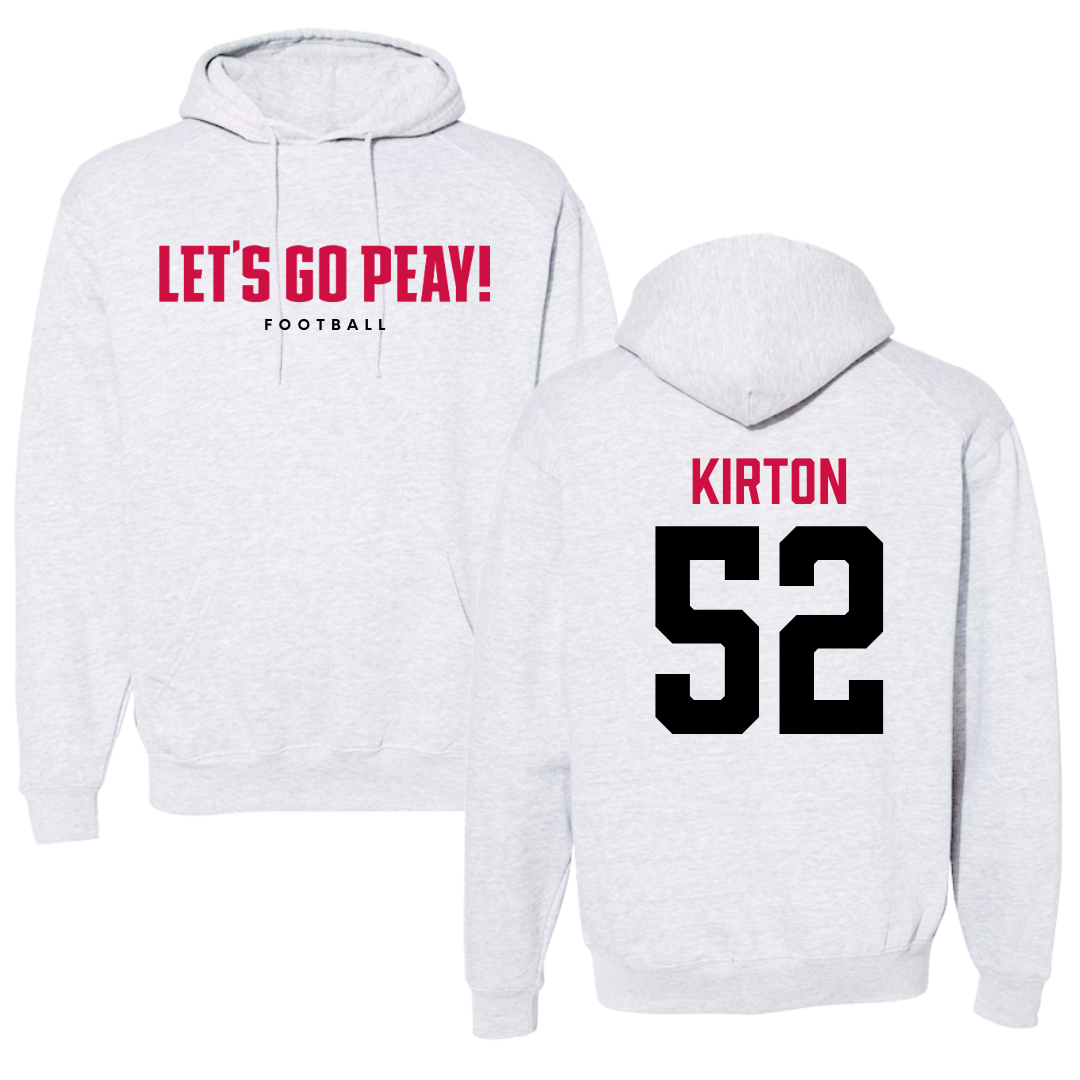 Austin Peay State University Football Gray Hoodie  - #52 Chandler Kirton