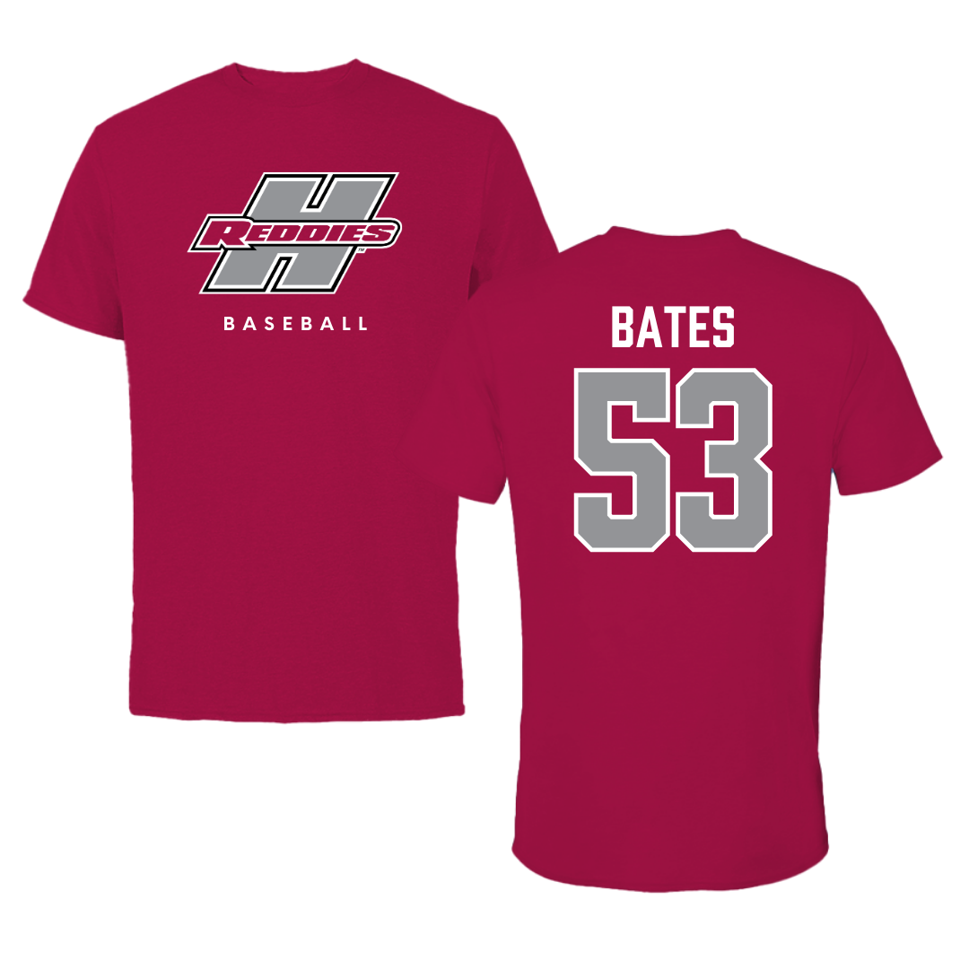 Henderson State University Baseball Cardinal Tee  - #53 Christian Bates