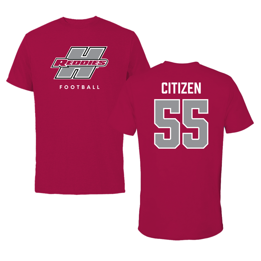 Henderson State University Football Cardinal Tee  - #55 Jamarion Citizen