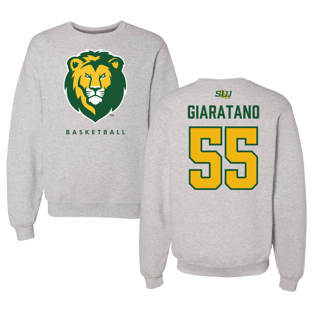 Southeastern Louisiana University Basketball Gray Crewneck  - #55 Hailey Giaratano