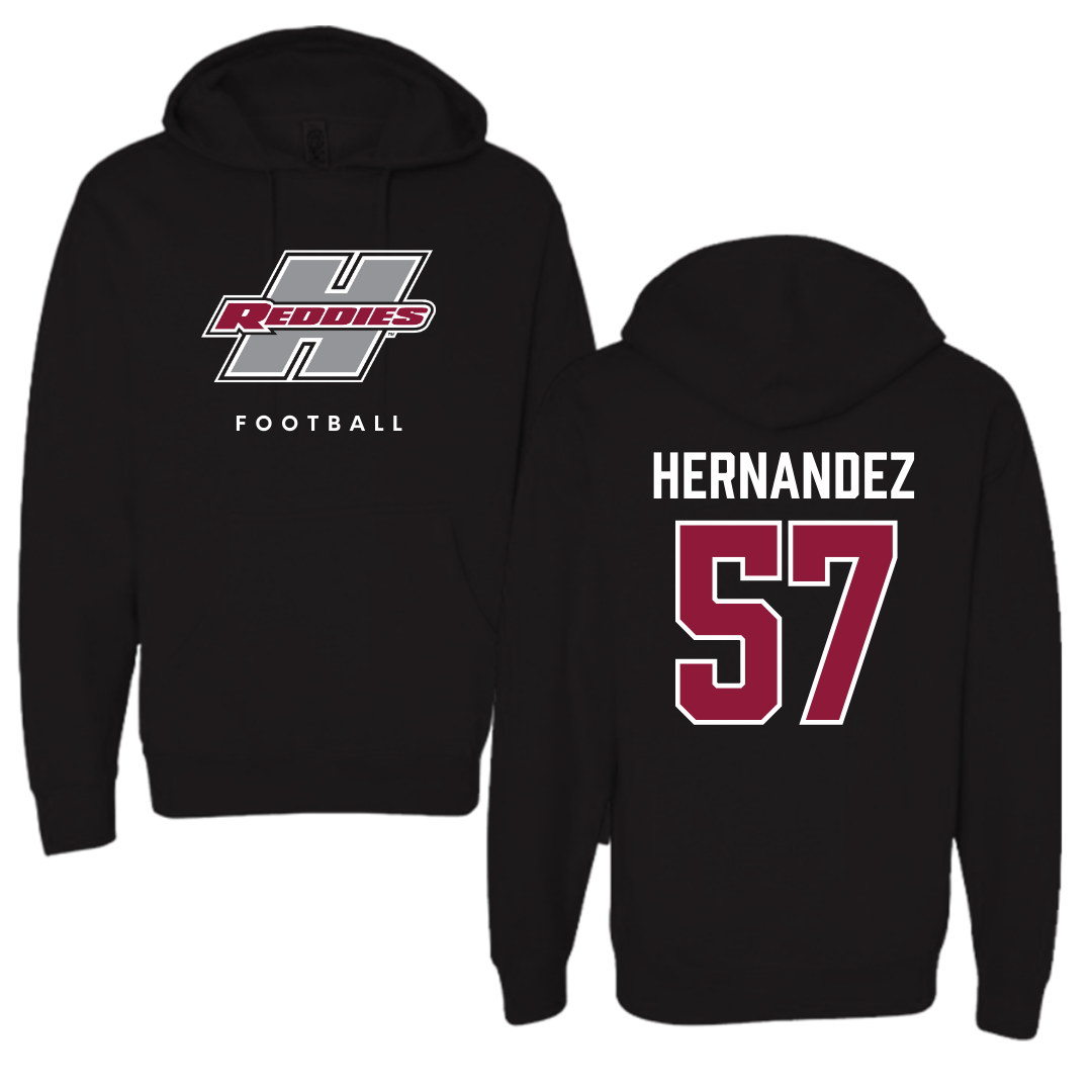 Henderson State University Football Black Hoodie  - #57 Gabe Hernandez