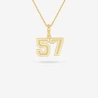 Gold Presidents Pendant and Chain - #57 Logan Mogg