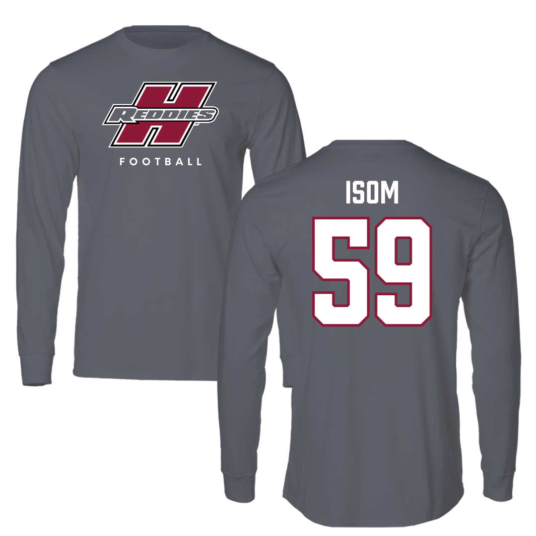Henderson State University Football Gray Long Sleeve  - #59 Alexander Isom