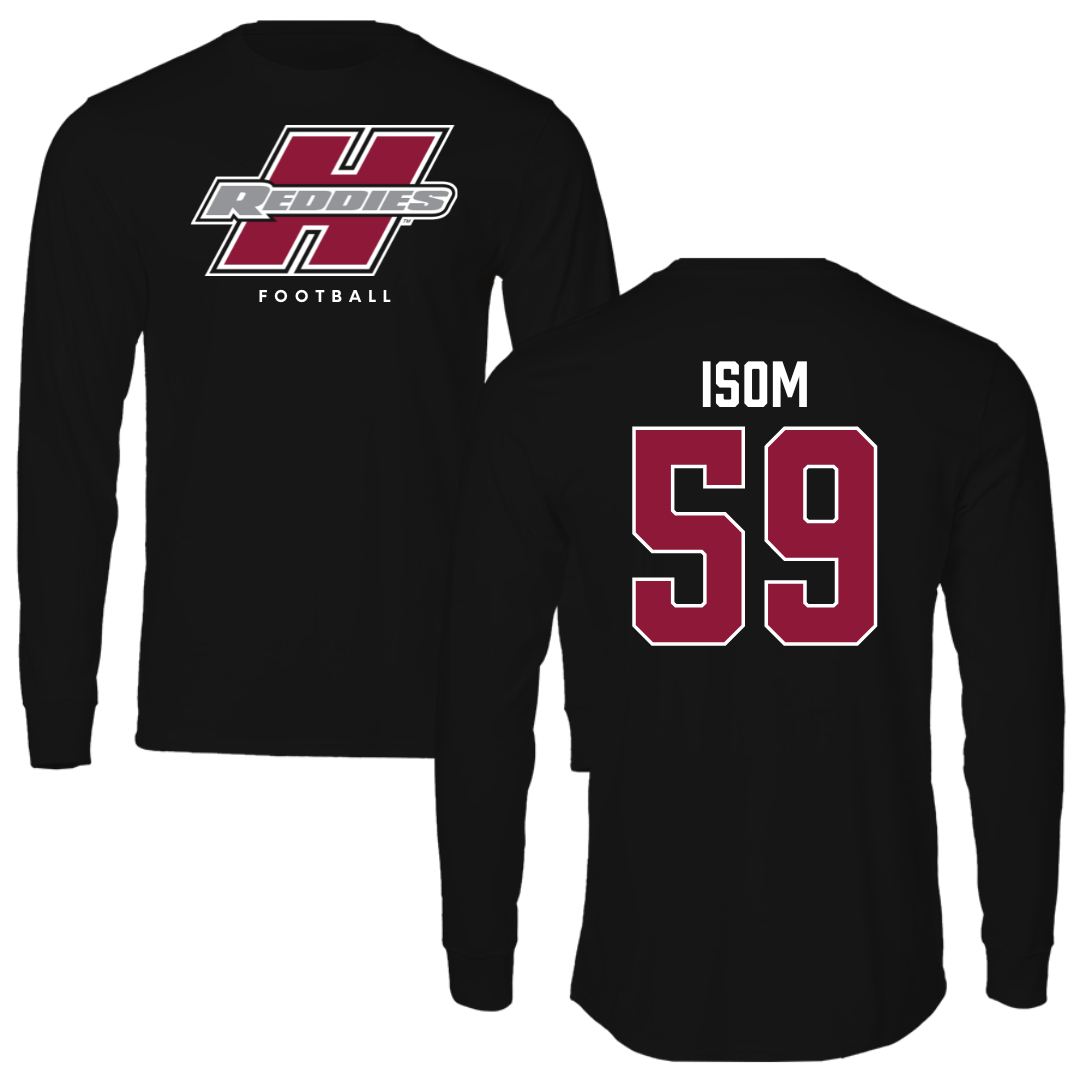Henderson State University Football Black Long Sleeve  - #59 Alexander Isom
