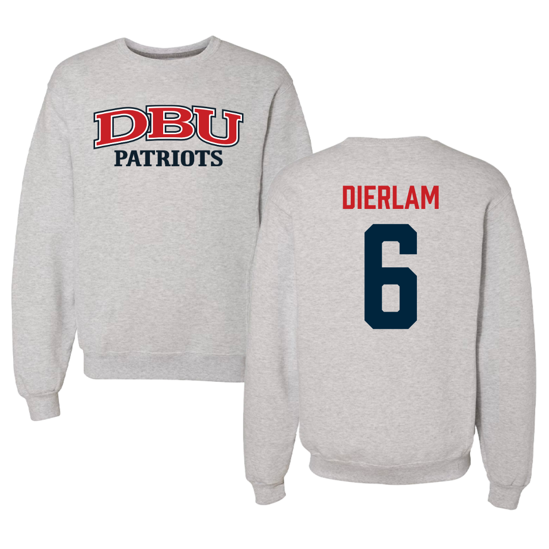 Dallas Baptist University Soccer Gray Crewneck  - #6 Hunter Dierlam