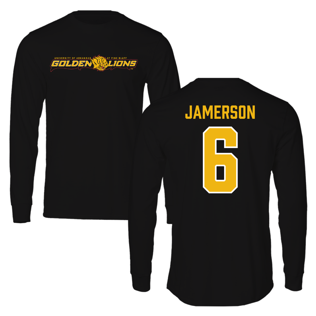 University of Arkansas-Pine Bluff Football Black Long Sleeve  - #6 Michael Jamerson