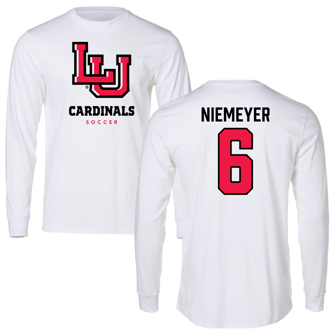 Lamar University Soccer White Long Sleeve  - #6 Kaitlyn Niemeyer