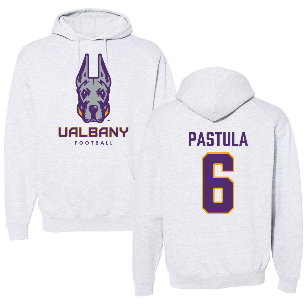 University at Albany Football Gray Hoodie  - #6 Tyler Pastula
