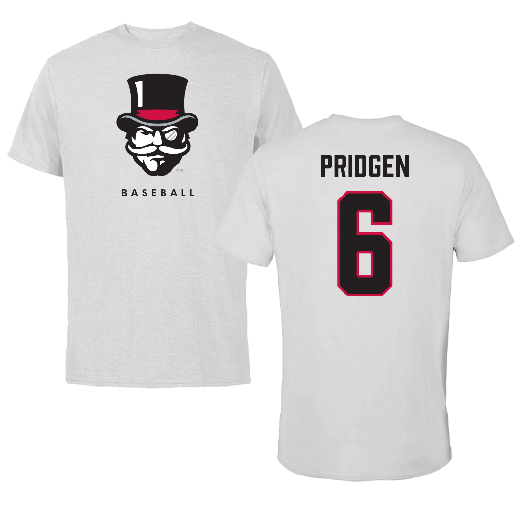 Austin Peay State University Baseball Gray Mascot Tee - #6 Paris Pridgen