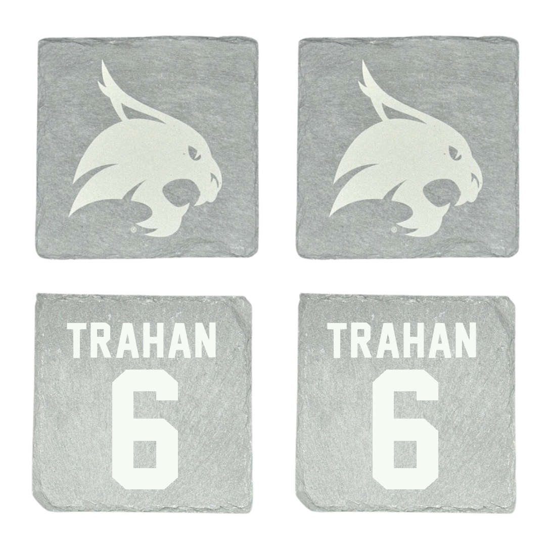 Texas State University Softball Stone Coaster (4 Pack)  - #6 Ciara Trahan