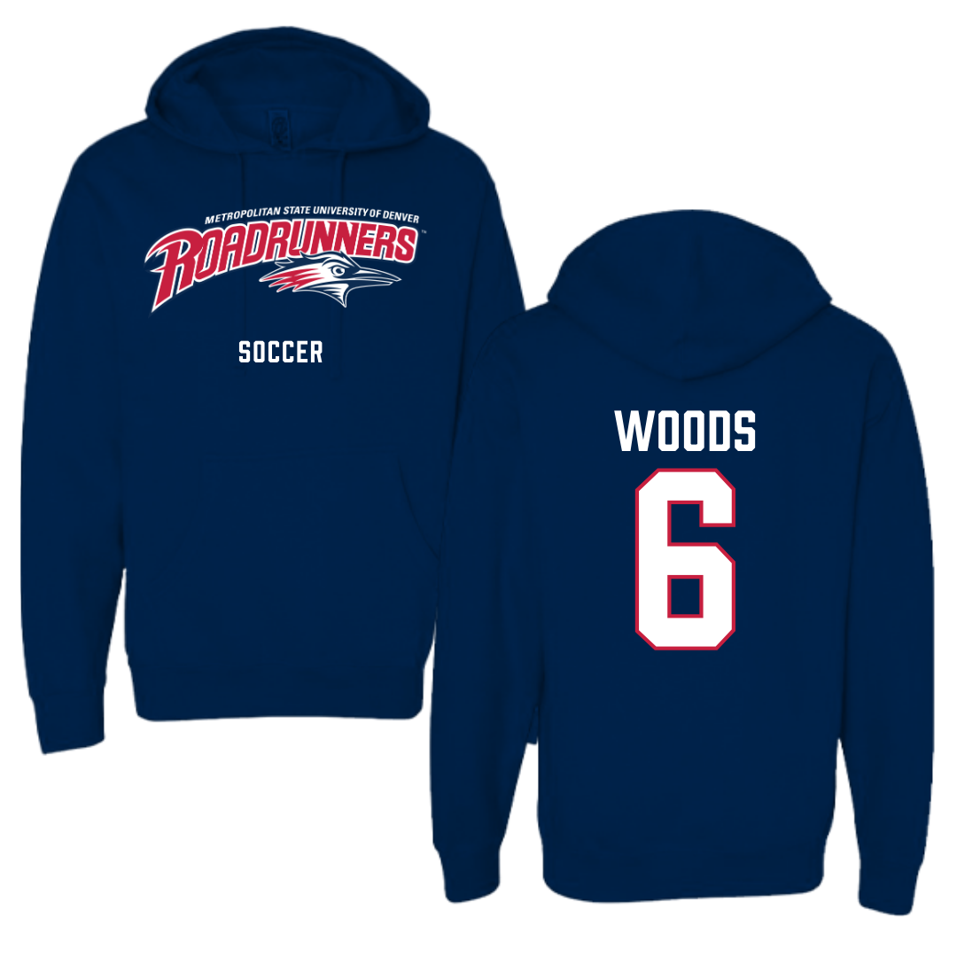 Metropolitan State University of Denver Soccer Navy Hoodie - #6 Maya Woods