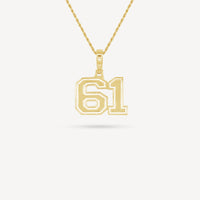 Gold Presidents Pendant and Chain - #61 Zyon Gilmore