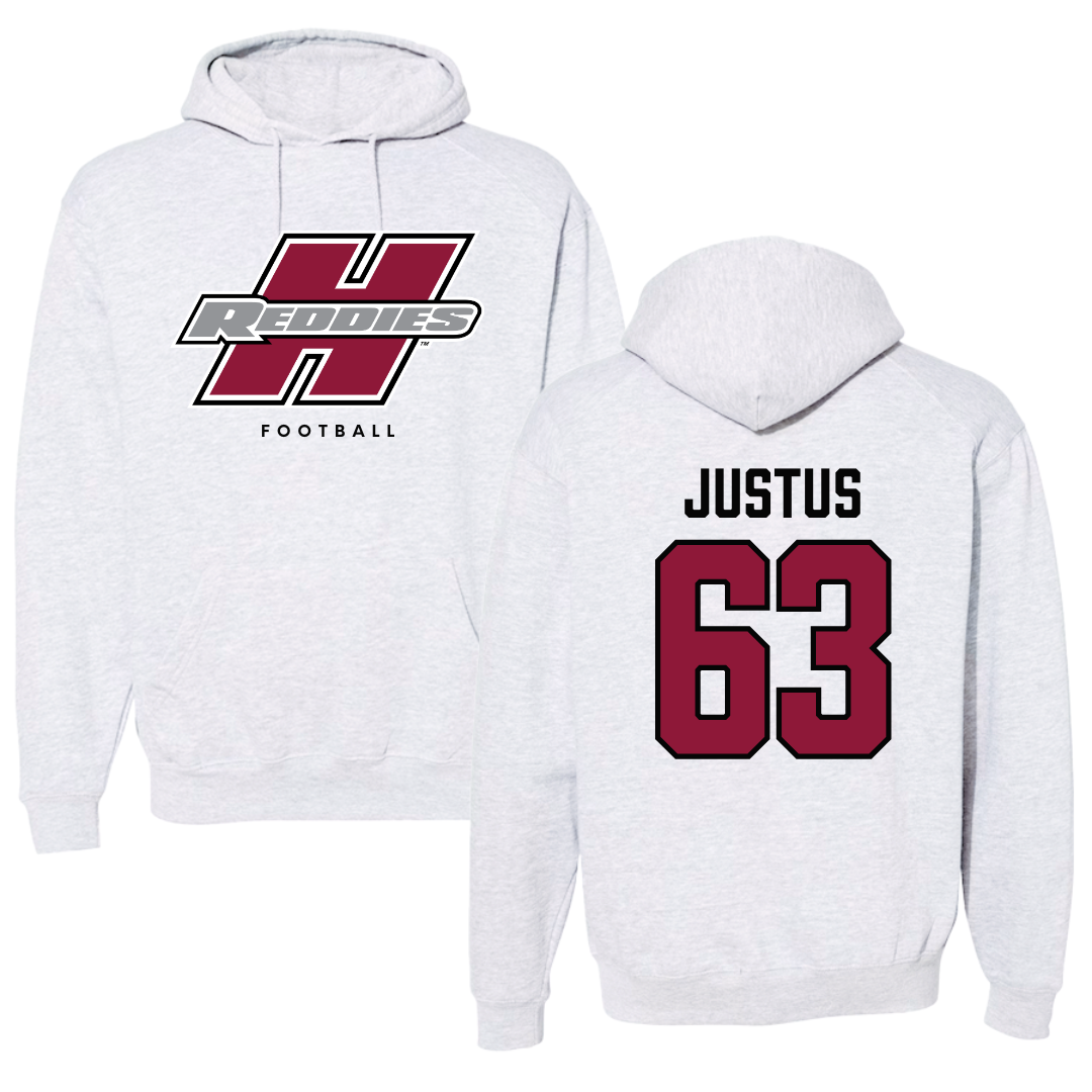 Henderson State University Football Gray Hoodie  - #63 Conner Justus