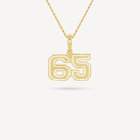 Gold Presidents Pendant and Chain - #65 Miada Jones