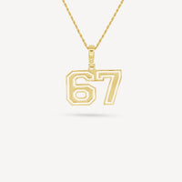 Gold Presidents Pendant and Chain - #67 Andre Lamas