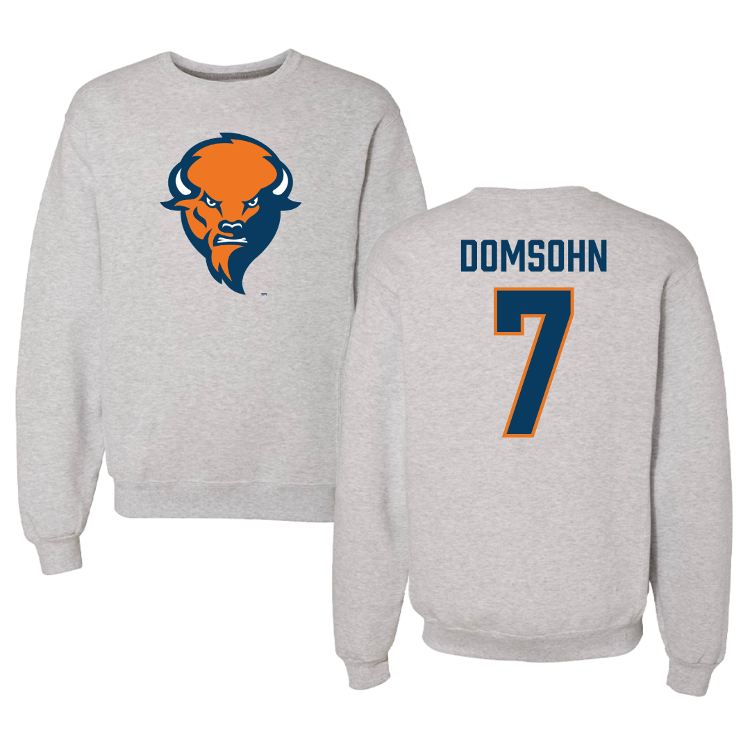 Bucknell University Soccer Gray Crewneck  - #7 Zane Domsohn