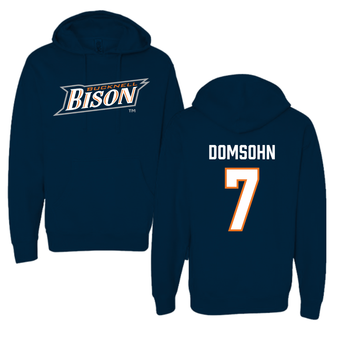 Bucknell University Soccer Navy Hoodie  - #7 Zane Domsohn