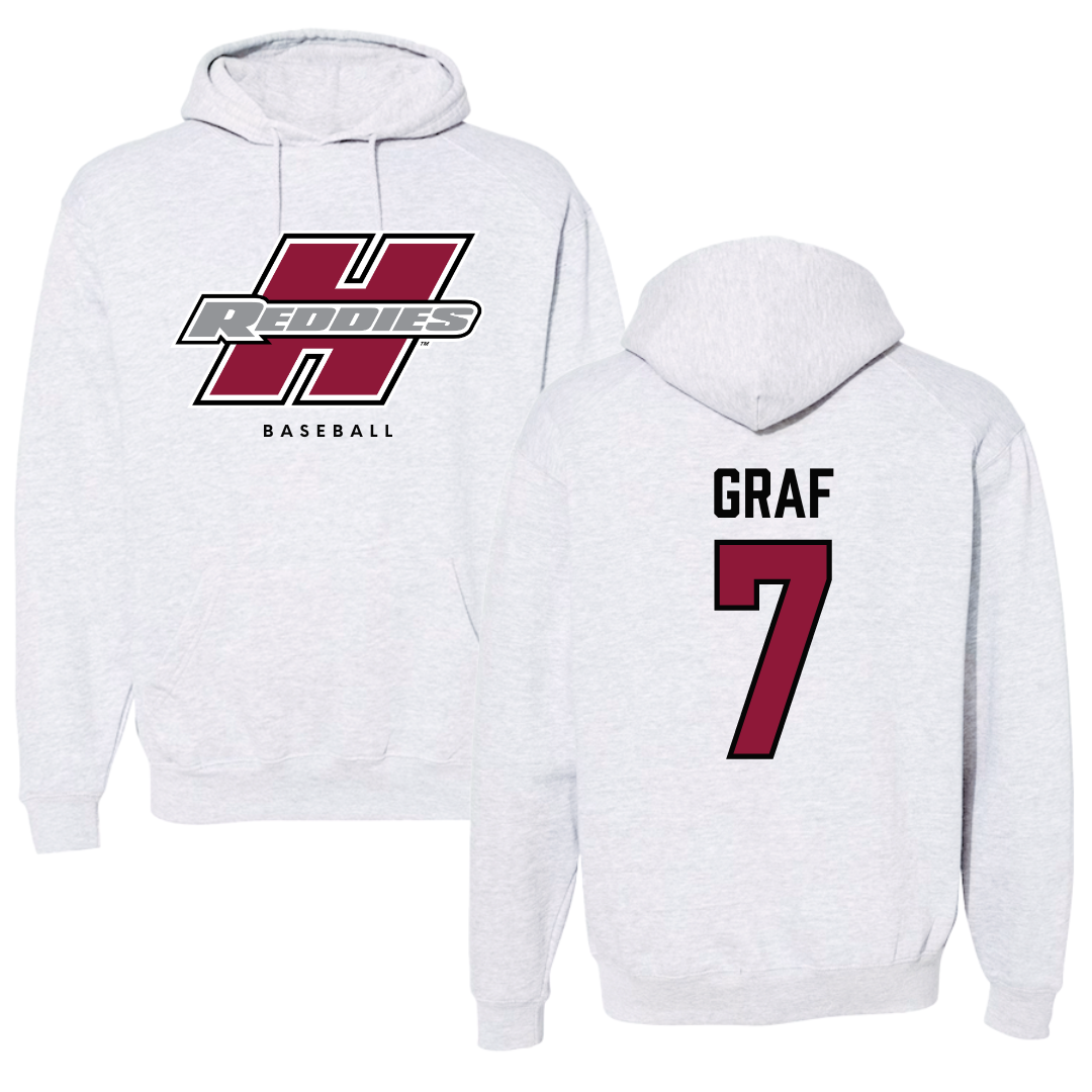 Henderson State University Baseball Gray Hoodie  - #7 Ty Graf