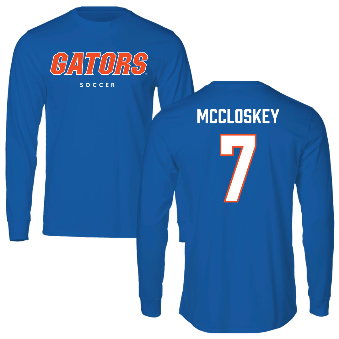 University of Florida Soccer True Royal Block Long Sleeve - #7 Lauren McCloskey