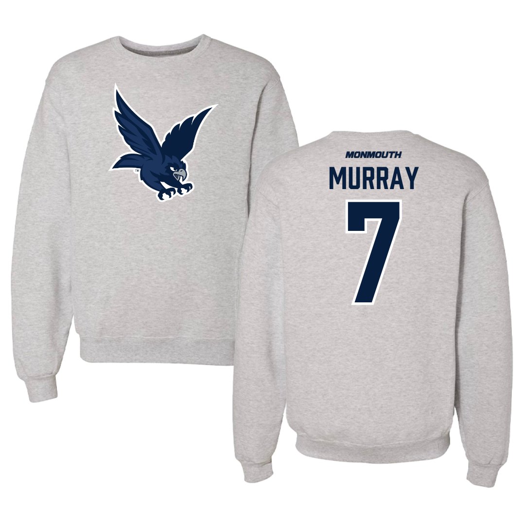 Monmouth University Basketball Gray Crewneck  - #7 Isabella Murray