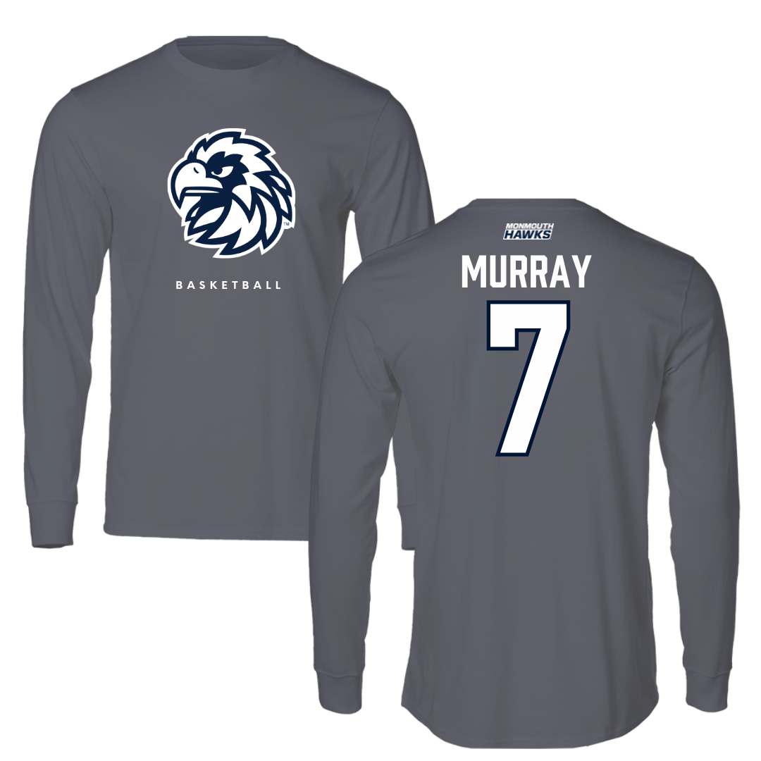 Monmouth University Basketball Gray Long Sleeve  - #7 Isabella Murray
