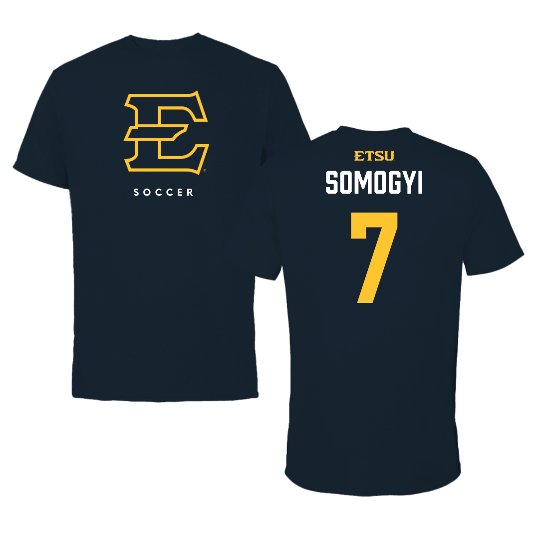 East Tennessee State University Soccer Navy Tee  - #7 Sydney Somogyi