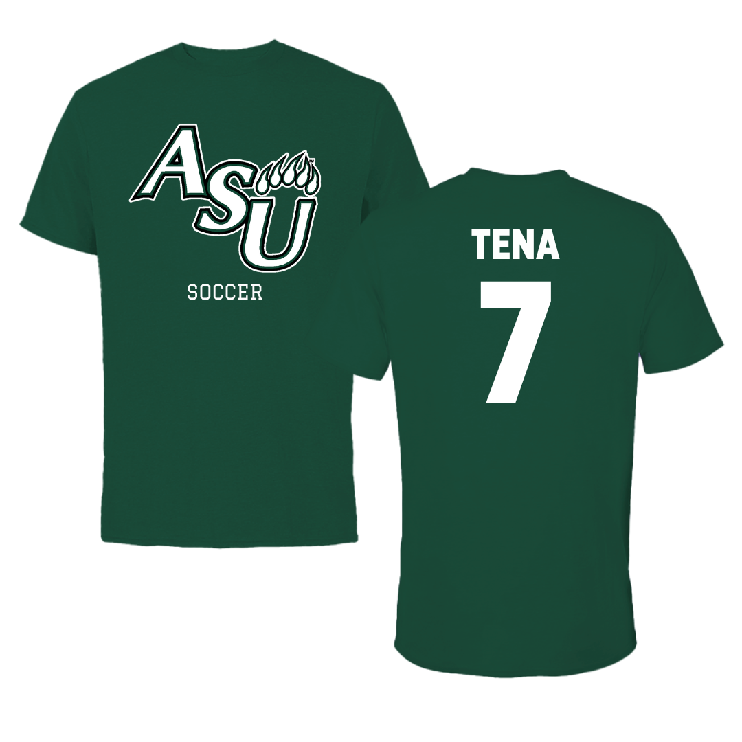 Adams State University Soccer Green Tee  - #7 Colette Tena