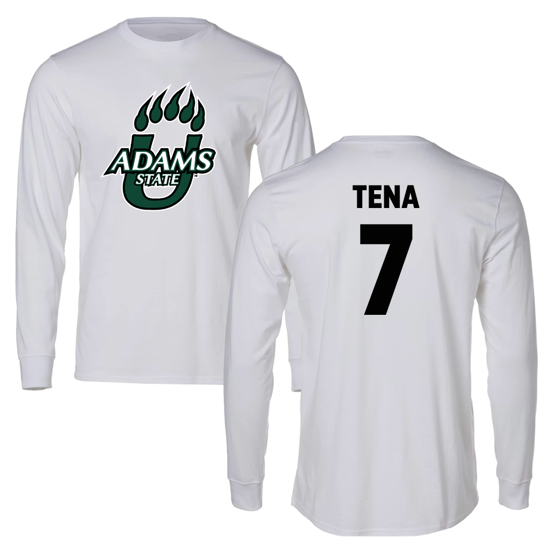 Adams State University Soccer White Long Sleeve  - #7 Colette Tena