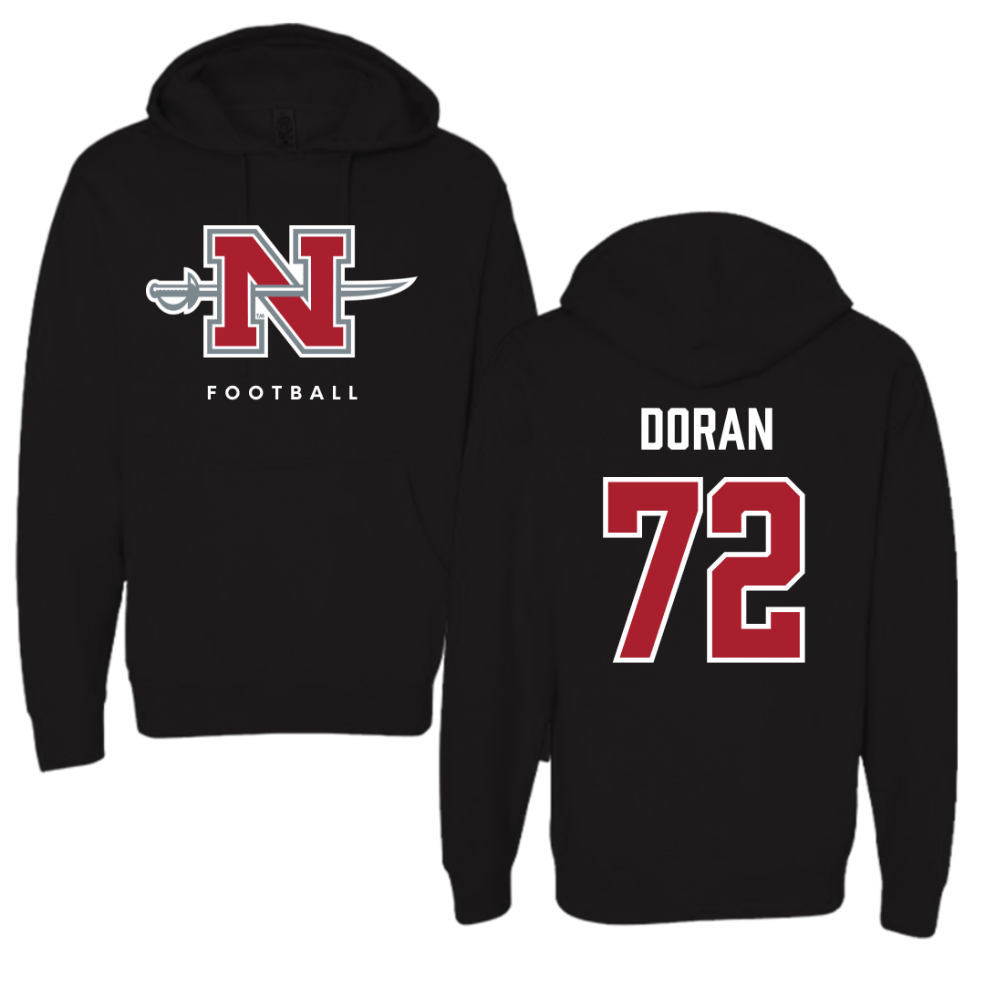 Nicholls State University Football Black Hoodie  - #72 Seth Doran