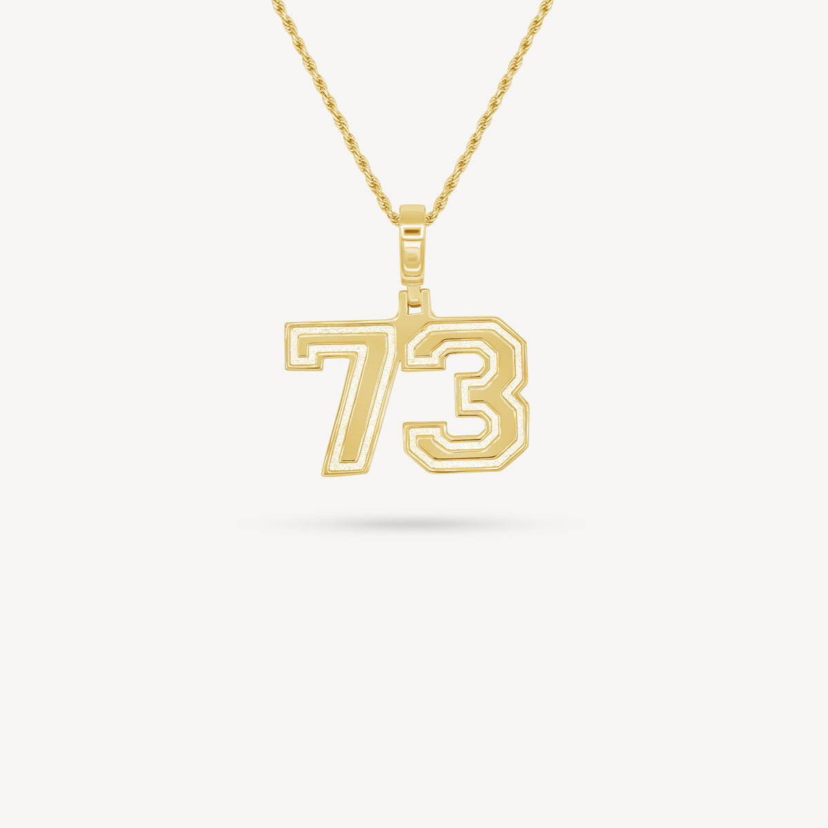 Gold Presidents Pendant and Chain - #73 Evans Bowling