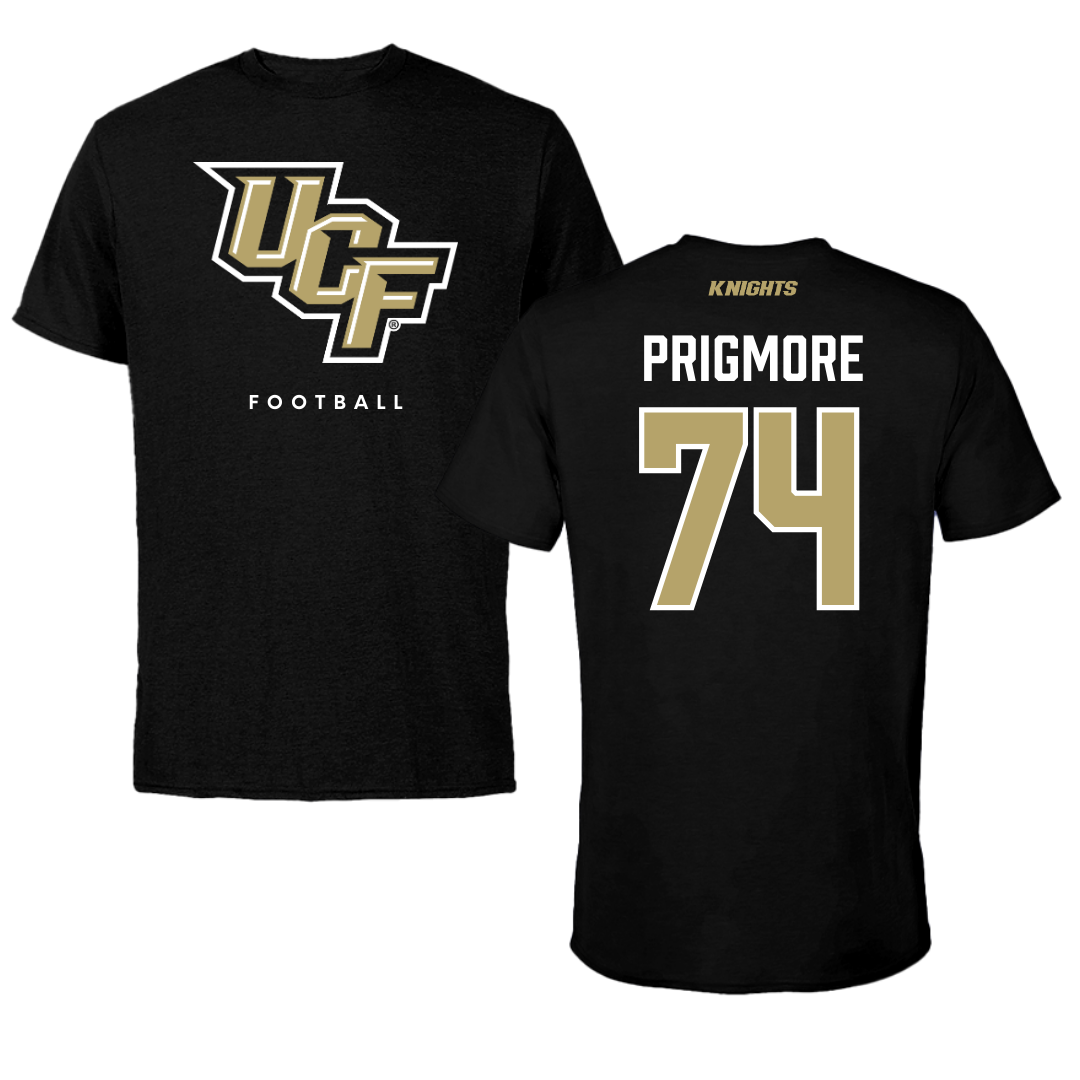 University of Central Florida Football Black Tee  - #74 Matthew Prigmore