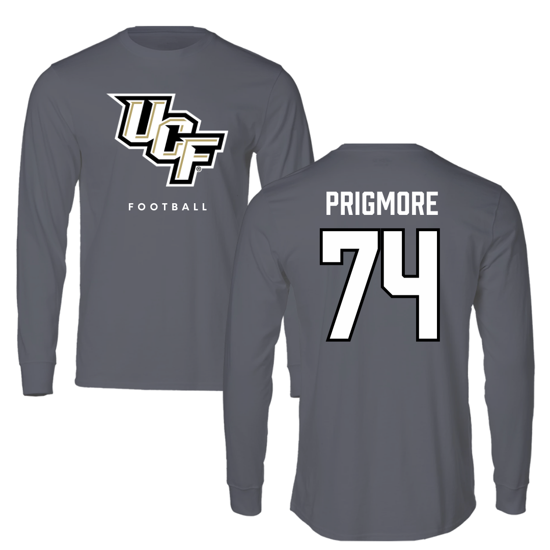 University of Central Florida Football Gray Long Sleeve  - #74 Matthew Prigmore