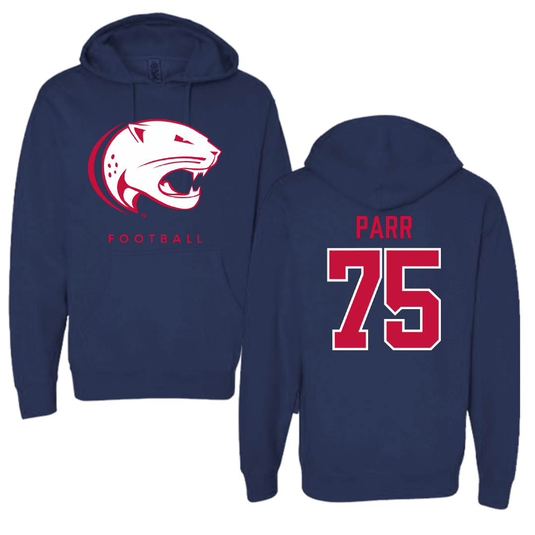 University of South Alabama Football Navy Hoodie  - #75 Damon Parr