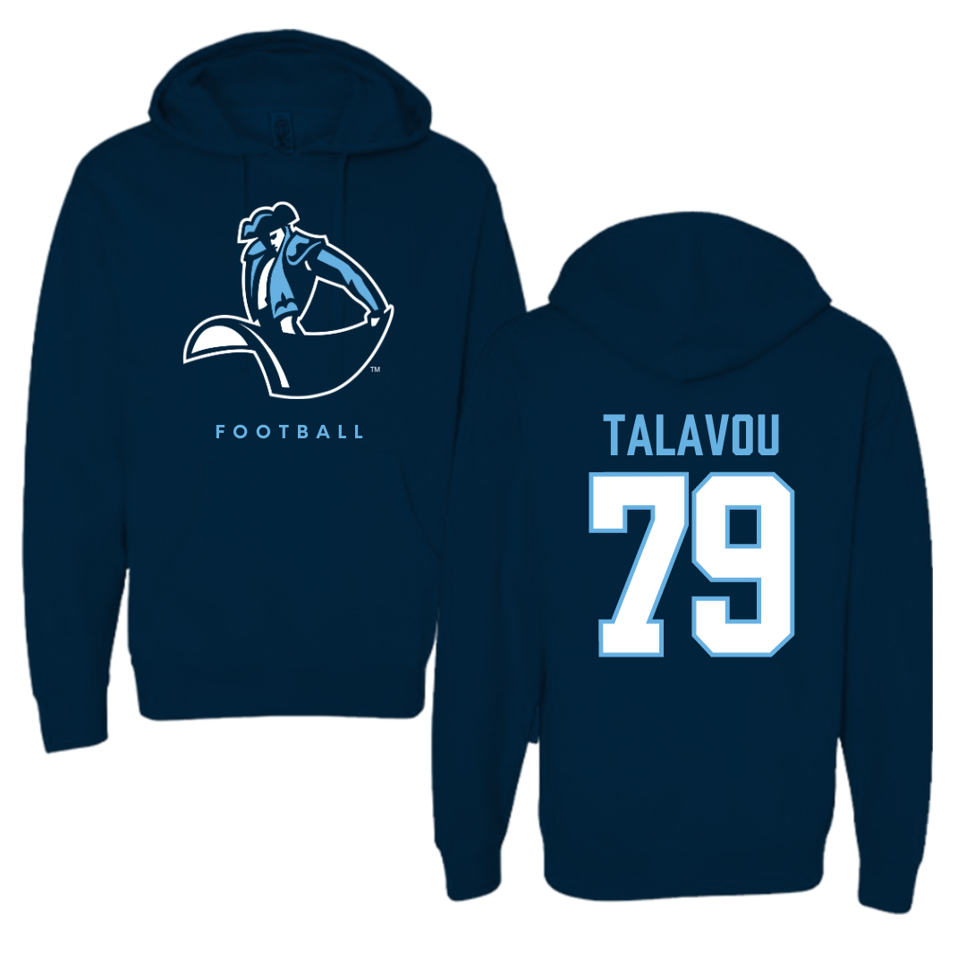 University of San Diego Football Navy Hoodie  - #79 Maicah Talavou