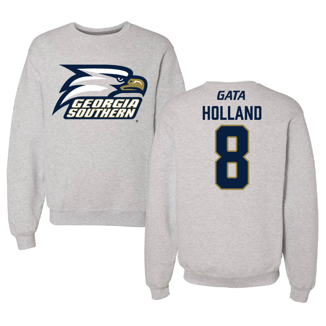 Georgia Southern University Softball Gray Crewneck  - #8 Bailey Holland