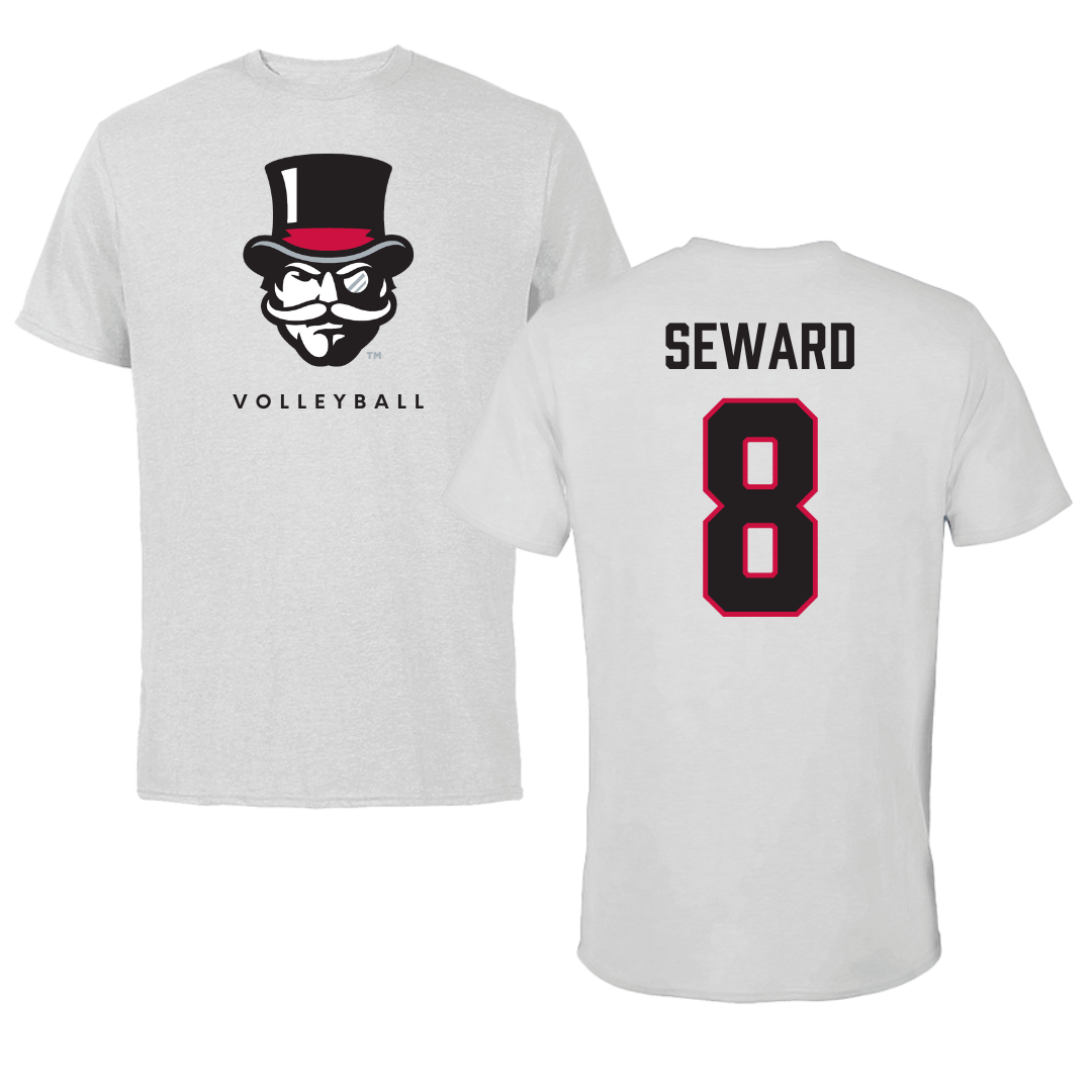 Austin Peay State University Volleyball Gray Mascot Tee - #8 Jamie Seward