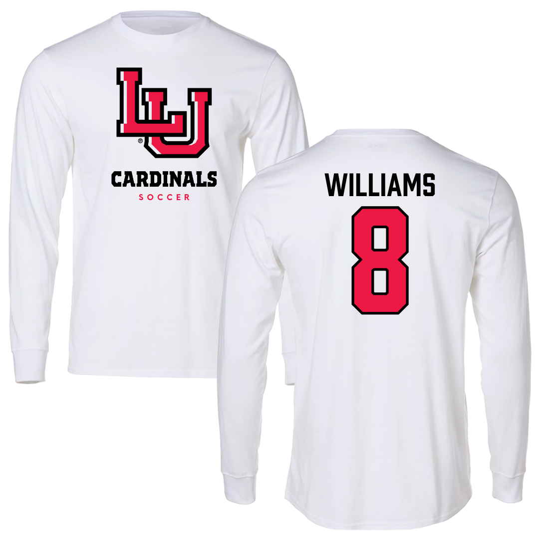 Lamar University Soccer White Long Sleeve  - #8 Kaya Williams