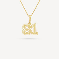 Gold Presidents Pendant and Chain - #81 Jaydon Johnson