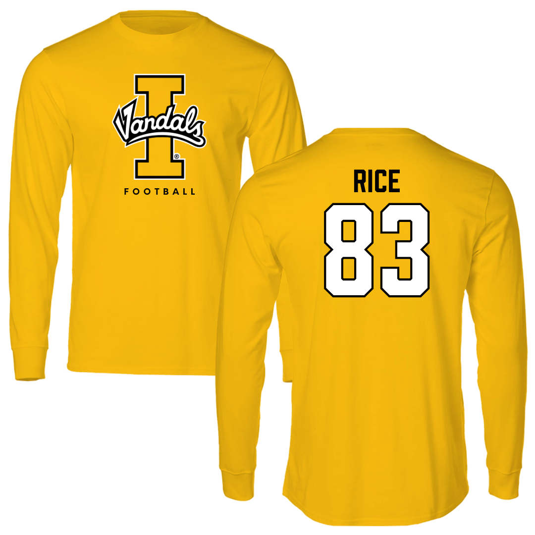 University of Idaho Football Gold Long Sleeve - #83 Brayden Rice