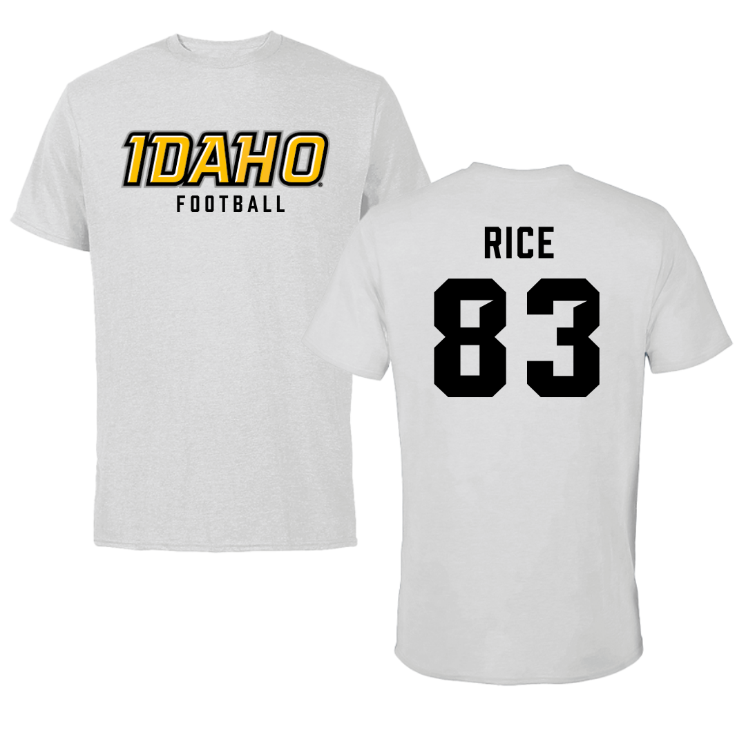 University of Idaho Football Gray Tee - #83 Brayden Rice