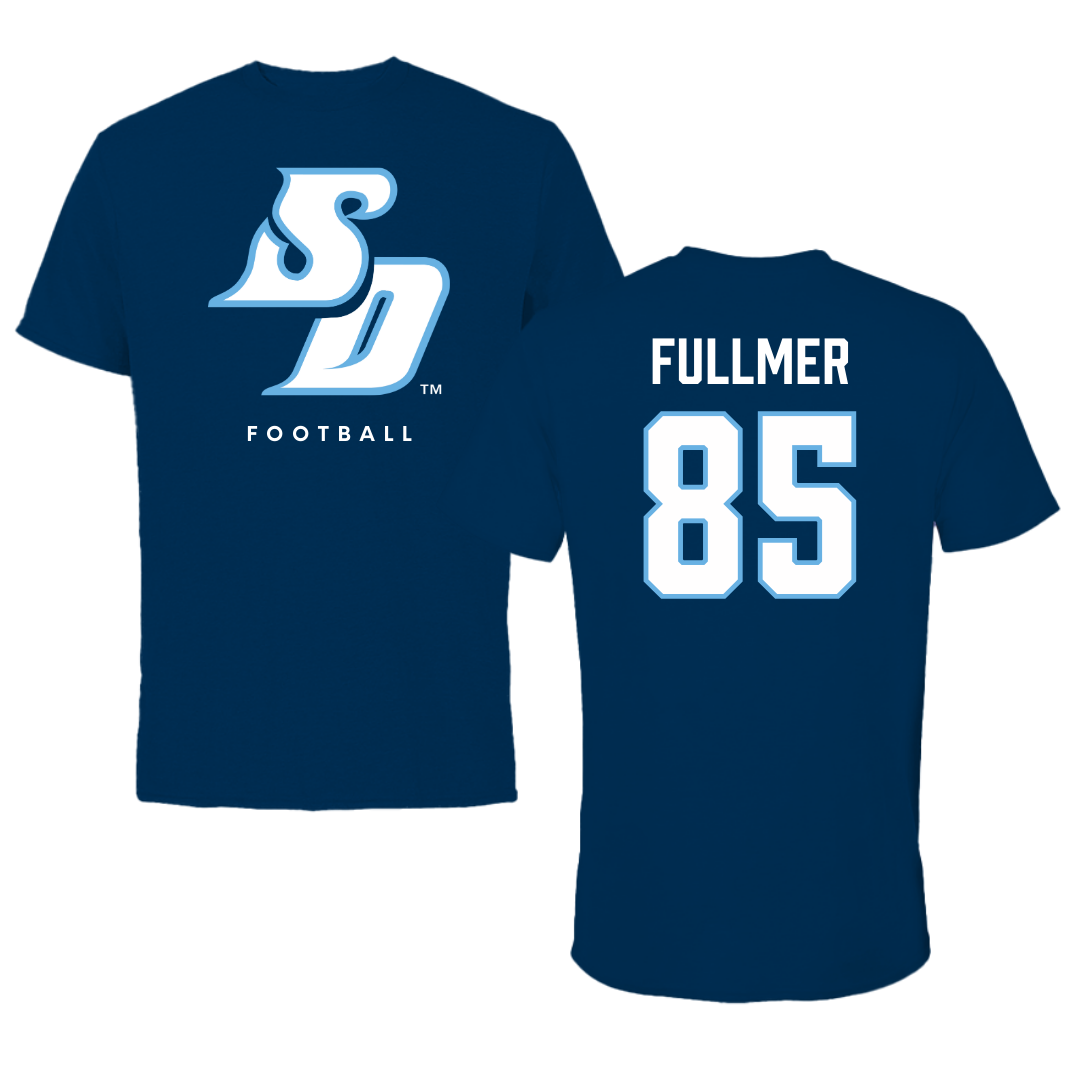 University of San Diego Football Navy Tee  - #85 Zane Fullmer