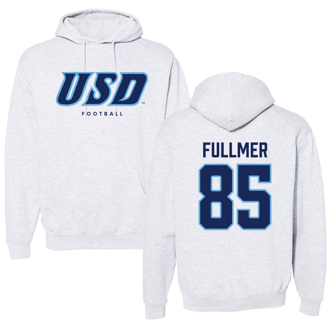 University of San Diego Football Gray Hoodie  - #85 Zane Fullmer